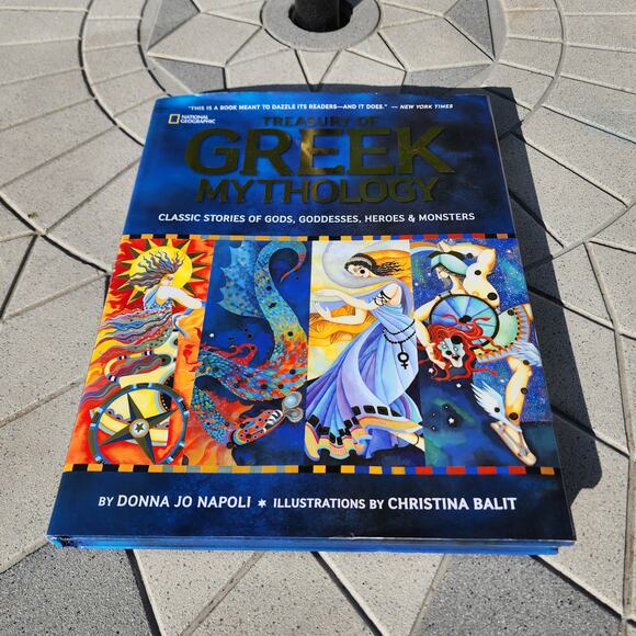 Treasury of Greek Mythology: Classic Stories Illustrated Hardcover - Picture 2 of 10